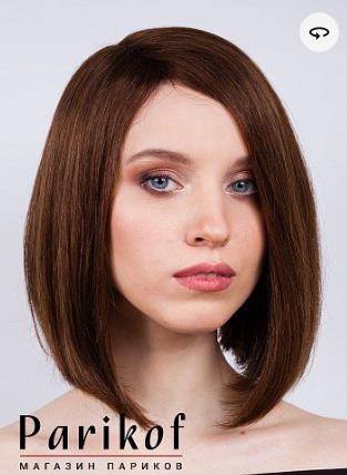 Купить парики из натуральных волос средней длины в Москве недорого