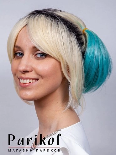 Парик из термоволокна Harley Quinn blue-pink 1.613 купить в Москве фото 3