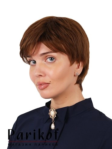 Парик из термоволокна Etna ginger brown купить в Москве фото 2