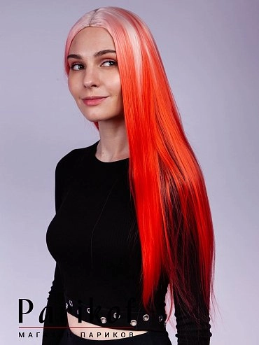 Парик из термоволокна Radish-S white.red купить в Москве фото 2