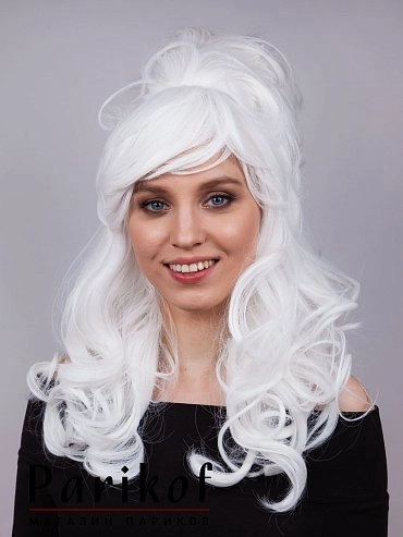 Парик из термоволокна Elizabet termo white купить в Москве фото 1