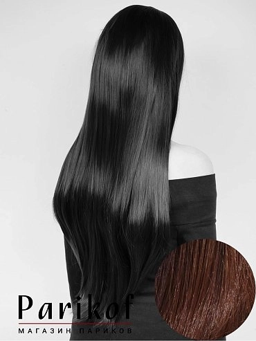 Парик из термоволокна Split dark brown купить в Москве фото 3
