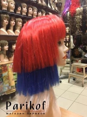 Парик FUN-112-A White/Blue/Red