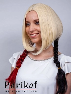 Парик Harley Quinn black-red 613